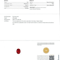 2.94 Ct. Ruby from Burma (Myanmar) Scan Report