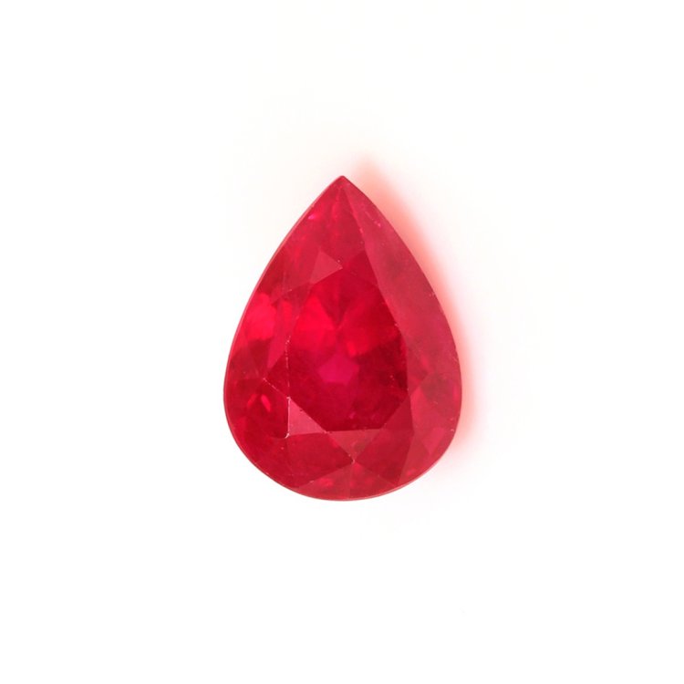 Loose Ruby - Pear 2.03 Ct. - #R12693 | The Natural Ruby Company
