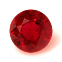 Pave Ruby Ring 1.38 Ct., 18K White Gold Combination Stone