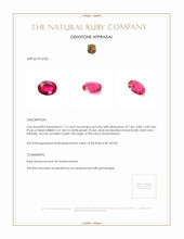 1.12 Ct. Ruby from Mozambique Appraisal