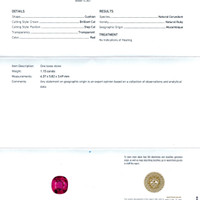 1.15 Ct. Ruby from Mozambique Scan Report