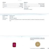 2.02 Ct. Ruby from Mozambique Scan Report