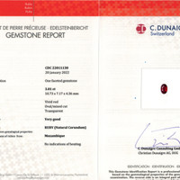 3.01 Ct. Ruby from Mozambique Scan Report