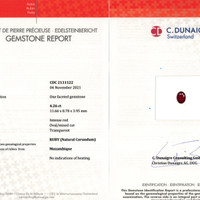 4.26 Ct. Ruby from Mozambique Scan Report