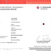 1.41 Ct. Ruby from Mozambique Scan Report