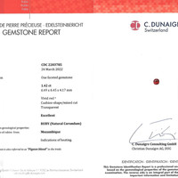 1.42 Ct. Ruby from Mozambique Scan Report
