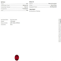 1.07 Ct. Ruby from Mozambique Scan Report