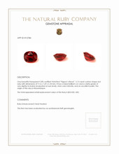 3.13 Ct. Ruby from Mozambique Appraisal