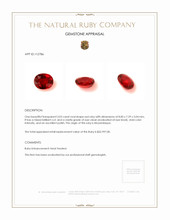 3.03 Ct. Ruby from Mozambique Appraisal