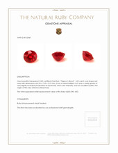 3.02 Ct. Ruby from Burma (Myanmar) Appraisal