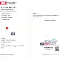 3.02 Ct. Ruby from Burma (Myanmar) Scan Report