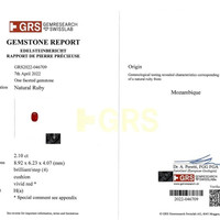 2.10 Ct. Ruby from Mozambique Scan Report
