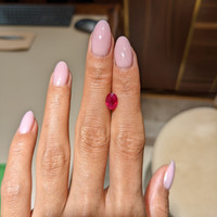 1.21 Ct. Ruby from Mozambique Life Style