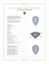 1.31 Ct. Ruby from Mozambique 3 D Scan Report