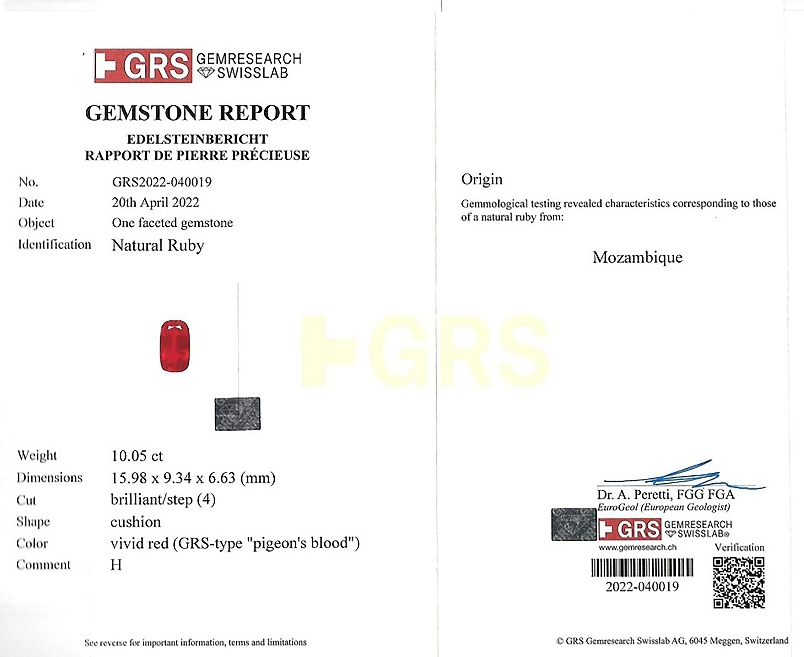 10.05 Ct. Ruby from Mozambique