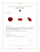 3.18 Ct. Ruby from Mozambique Appraisal