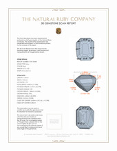 2.00 Ct. Ruby from Mozambique 3 D Scan Report