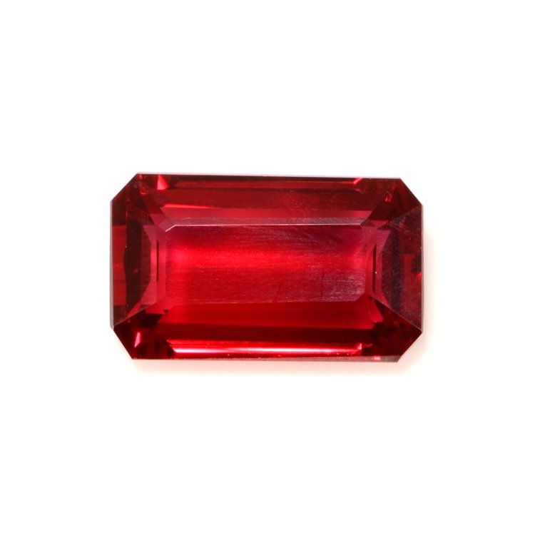 Burma Ruby Loose Gemstone 2.90 Ct/9mm 100% Natural Emerald Cut AGSL Certified 