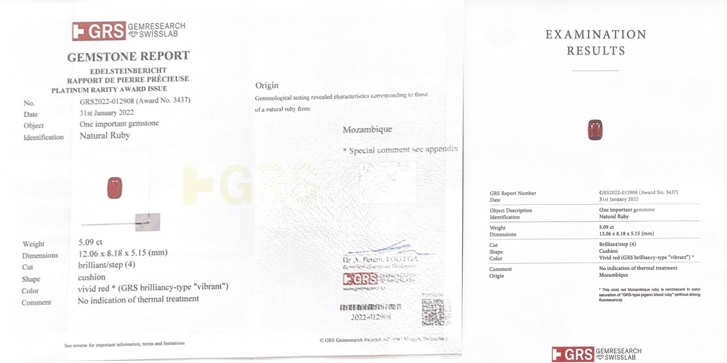 5.09 Ct. Ruby from Mozambique