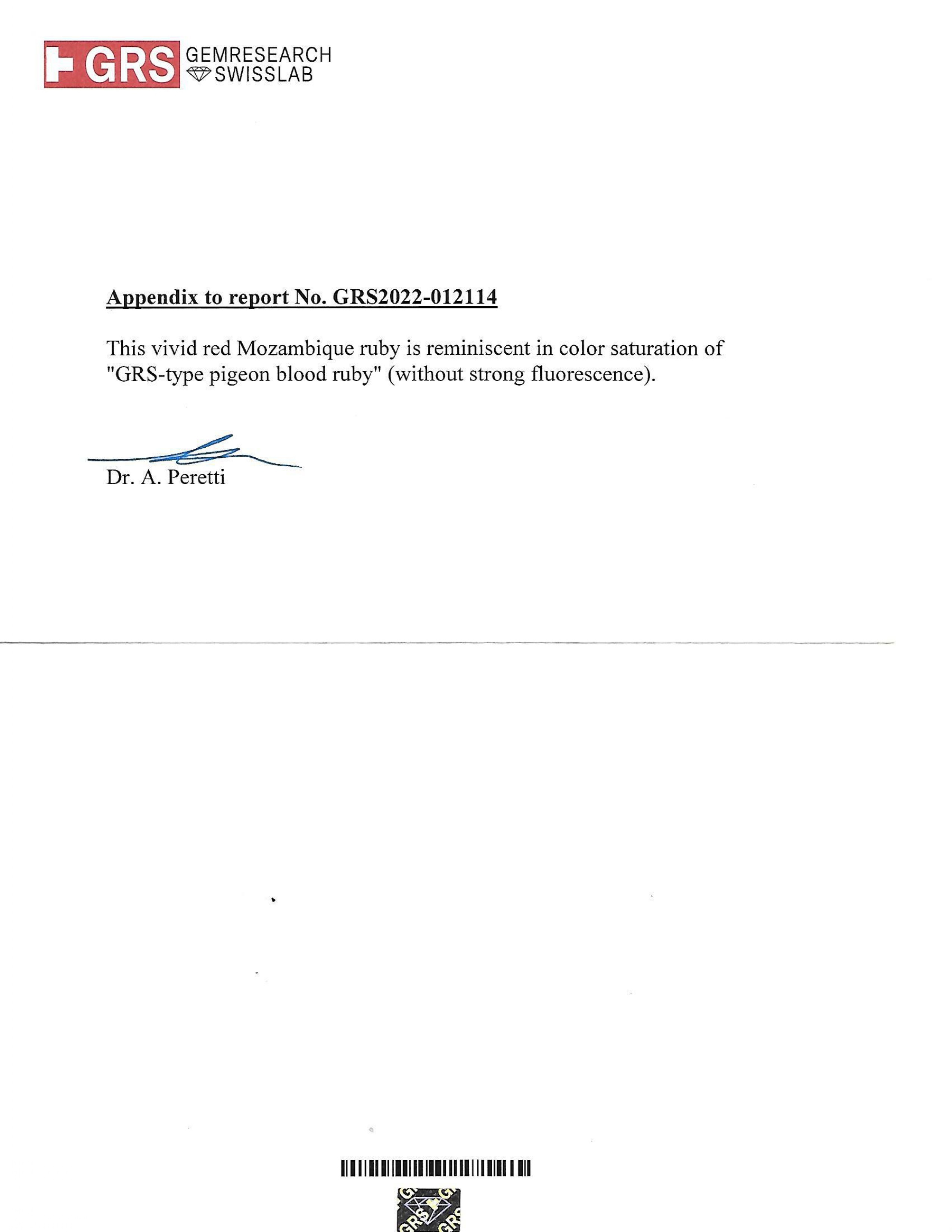 3.62 Ct. Ruby from Mozambique