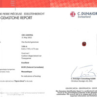 3.06 Ct. Ruby from Mozambique Scan Report