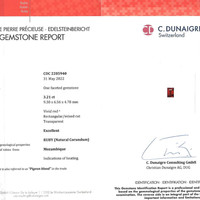 3.21 Ct. Ruby from Mozambique Scan Report