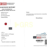 5.07 Ct. Ruby from Mozambique Scan Report