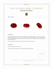 3.07 Ct. Ruby from Mozambique Appraisal