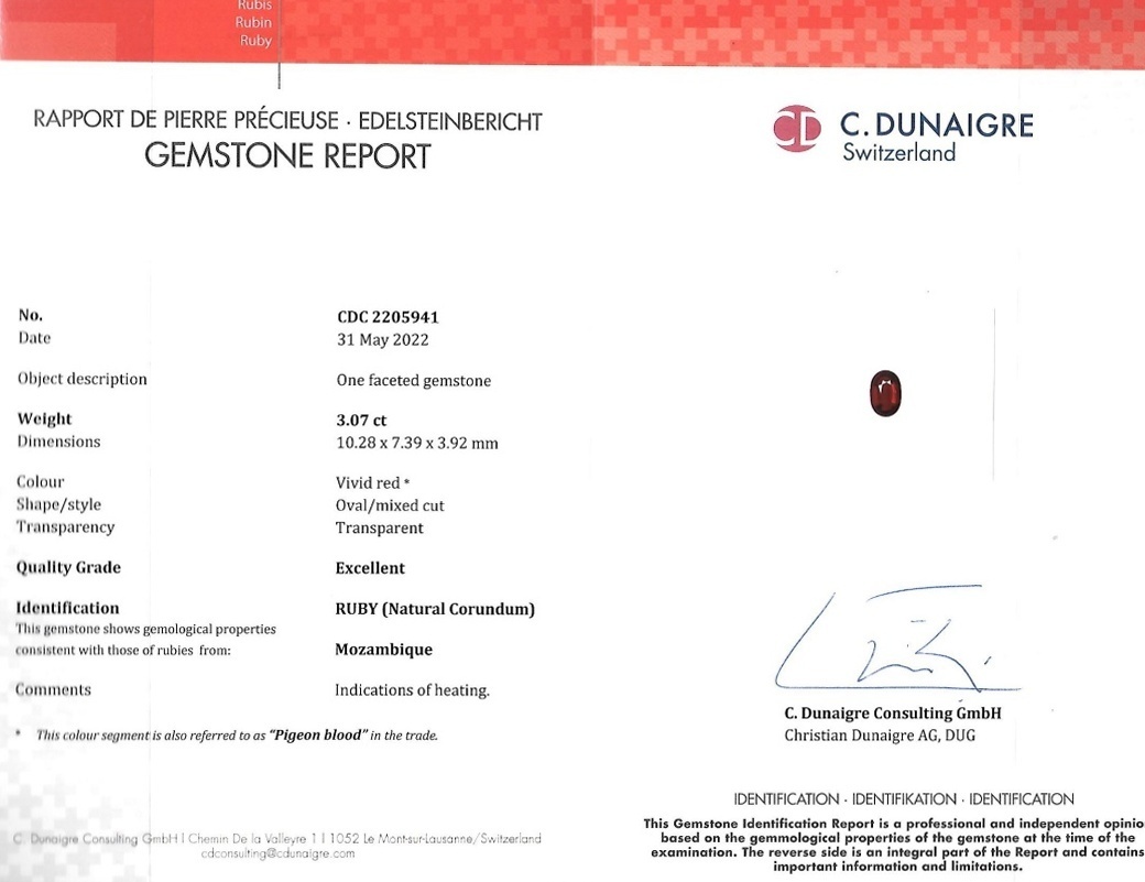 3.07 Ct. Ruby from Mozambique