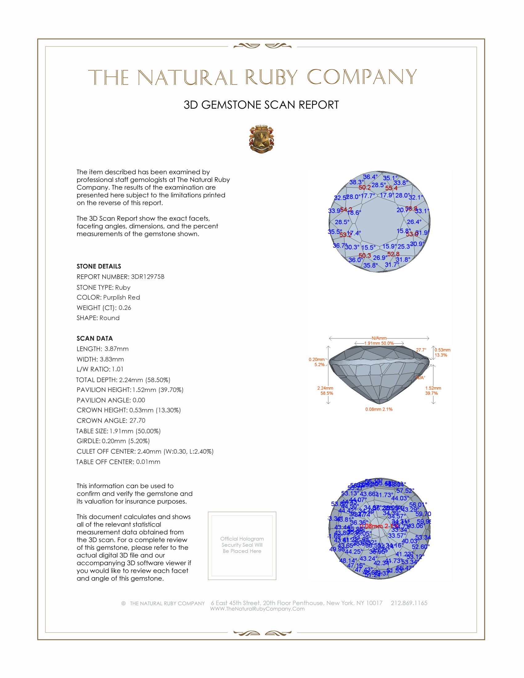 0.26 Ct. Ruby from Mozambique