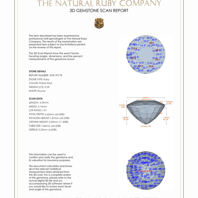 0.35 Ct. Ruby from Mozambique