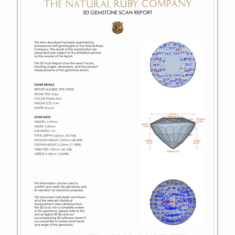 0.44 Ct. Ruby from Mozambique