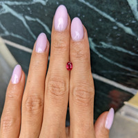 0.67 Ct. Ruby from Thailand Life Style