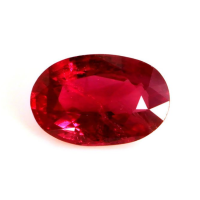 Antique Style Ruby Ring 0.50 Ct., 14K White Gold Combination Stone