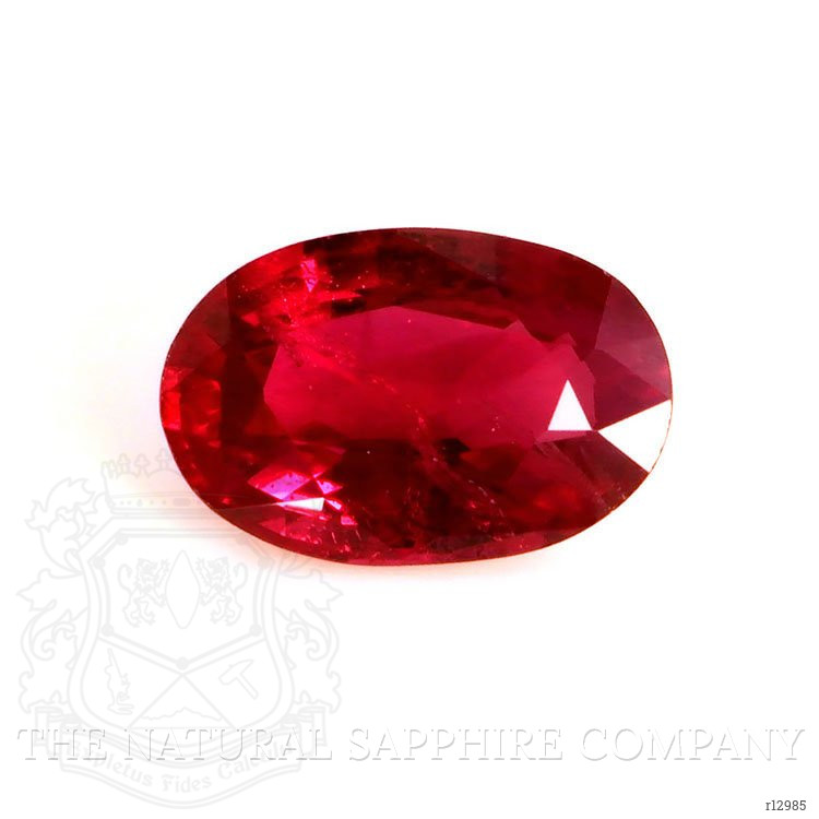 Antique Style Ruby Ring 0.50 Ct., 14K White Gold