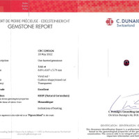 3.61 Ct. Ruby from Mozambique Scan Report