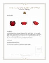 4.32 Ct. Ruby from Mozambique Appraisal
