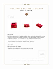 0.32 Ct. Pinkish Red Ruby from Mozambique Appraisal