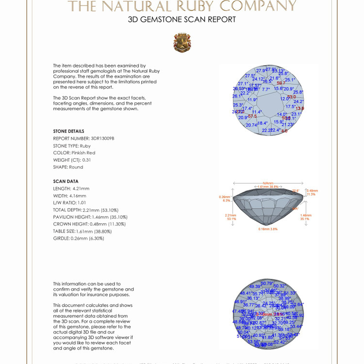0.31 Ct. Ruby from Mozambique