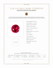0.34 Ct. Ruby from Mozambique Scan Report