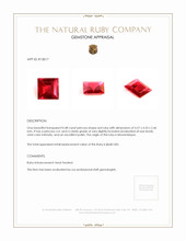 0.48 Ct. Ruby from Mozambique Appraisal