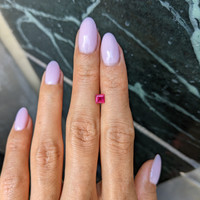 0.48 Ct. Ruby from Mozambique Life Style