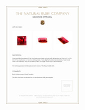0.36 Ct. Ruby from Mozambique Appraisal