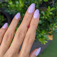 0.36 Ct. Ruby from Mozambique Life Style