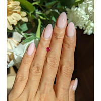 0.31 Ct. Pinkish Red Ruby from Mozambique Life Style