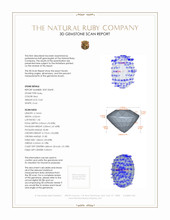 0.63 Ct. Ruby from Thailand 3 D Scan Report