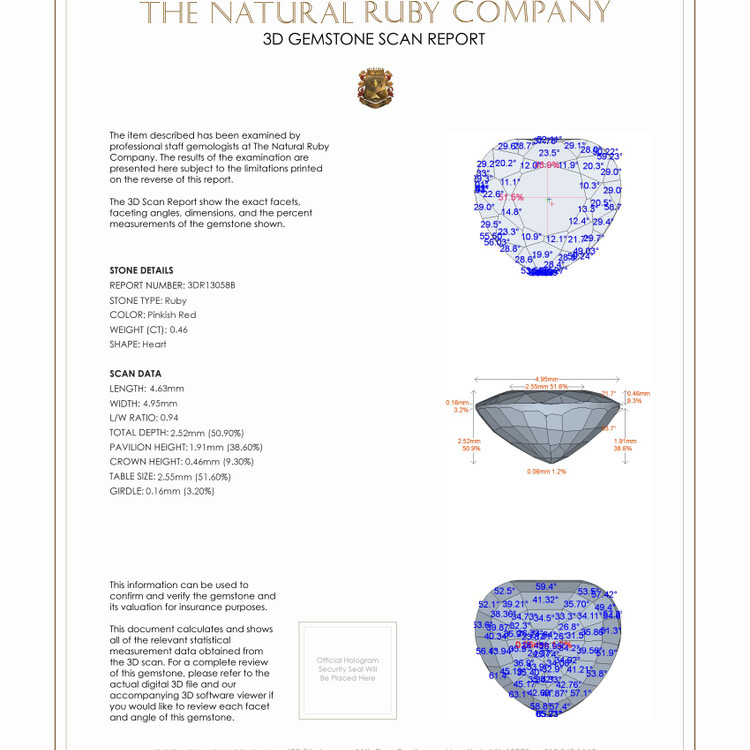 0.46 Ct. Ruby from Mozambique