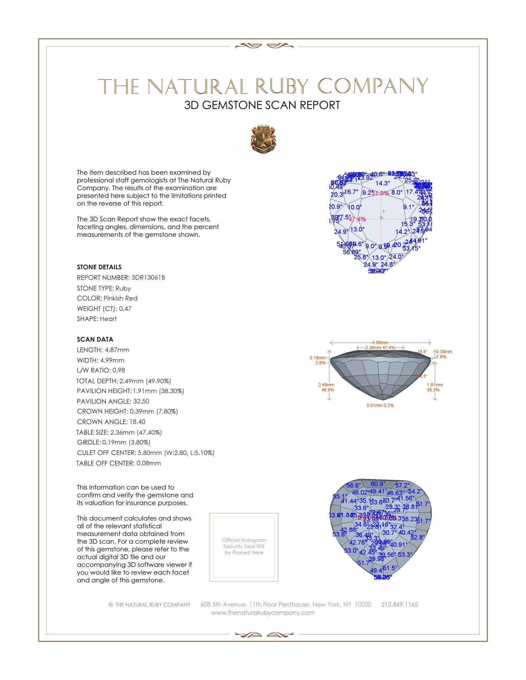 0.47 Ct. Ruby from Mozambique