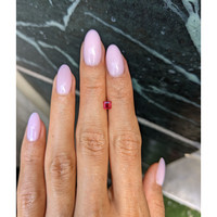 0.37 Ct. Pinkish Red Ruby from Mozambique Life Style