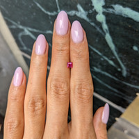 0.38 Ct. Ruby from Mozambique Life Style